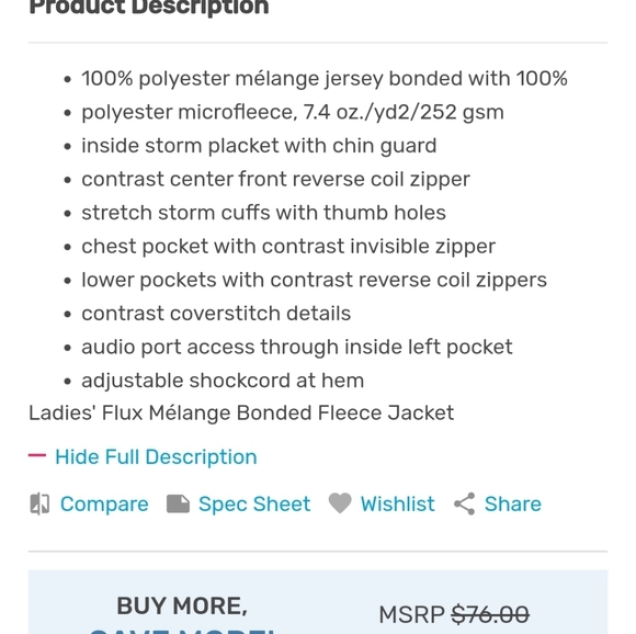 NWT NORTH END TRAINING athletic jacket windwall microfleece RUNNING TRAINING. - Picture 3 of 4